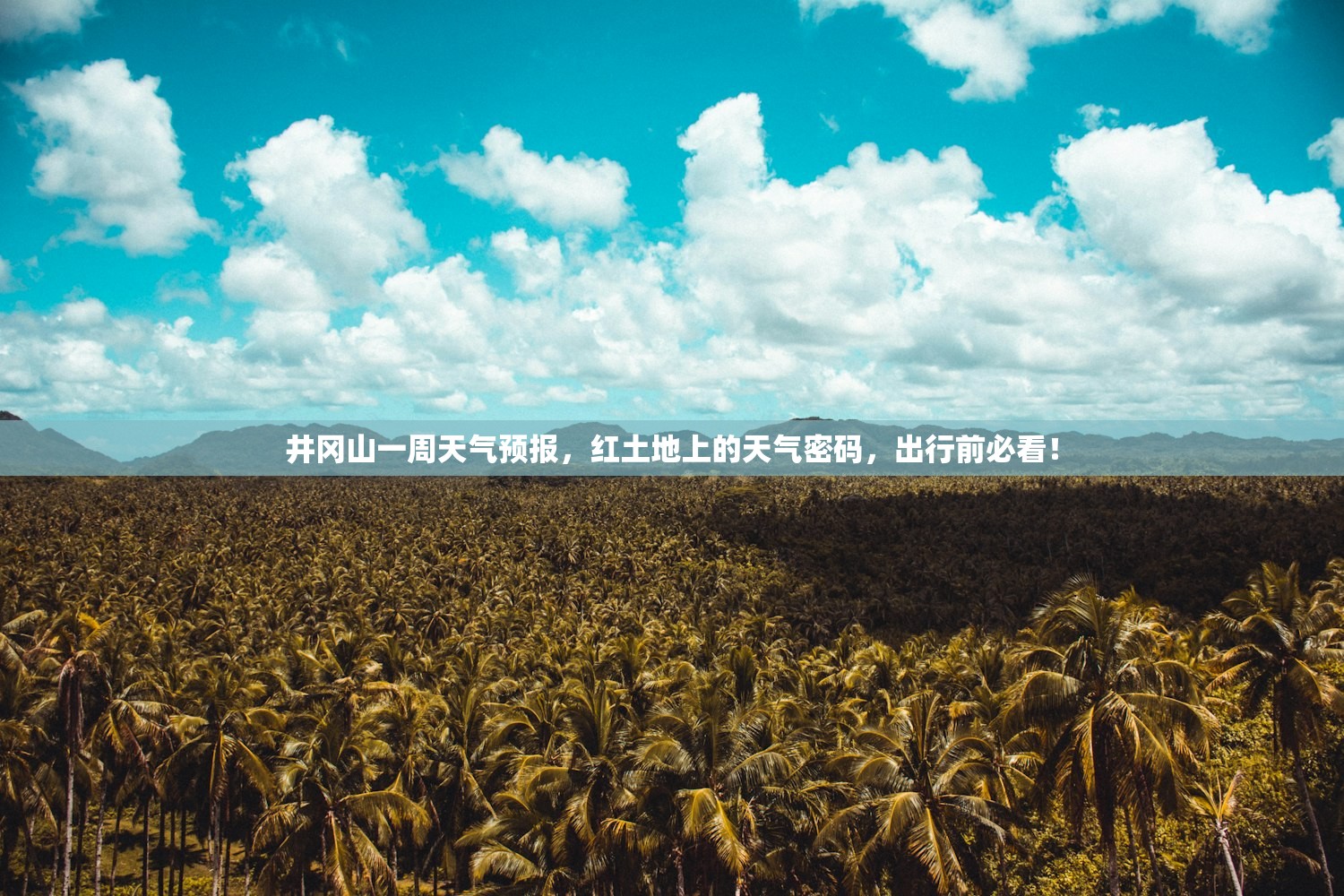 井冈山一周天气预报,红土地上的天气密码,出行前必看! 井冈山一周天气预报,红土地上的天气密码,出行前必看!